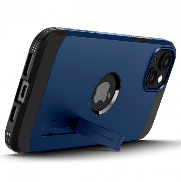 Spigen Tough Armor MagSafe, navy blue - iPhone 15 Plus