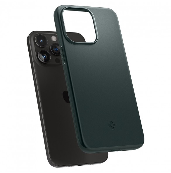 Spigen Thin Fit case for iPhone 15 Pro - green