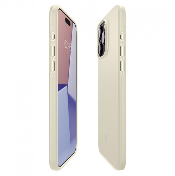Spigen Thin Fit, mute beige - iPhone 15 Pro