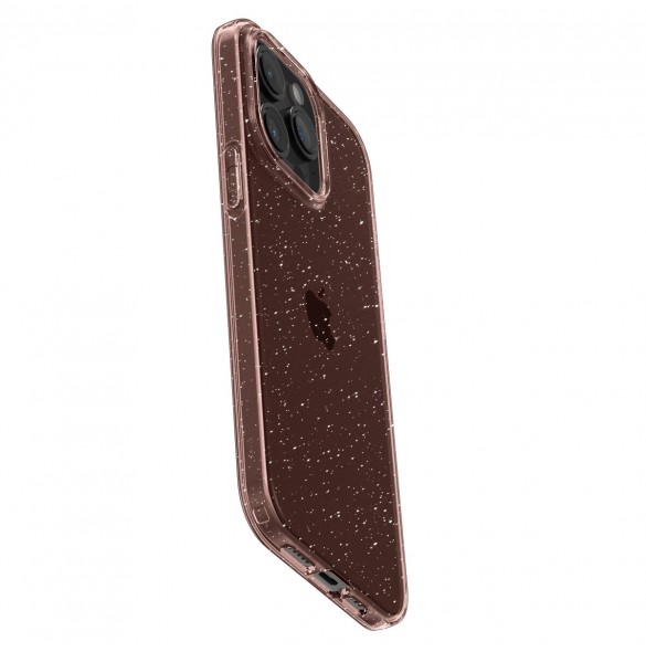 Spigen Liquid Crystal Glitter, rose quartz - iPhone 15 Pro