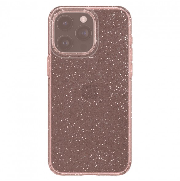 Spigen Liquid Crystal Glitter, rose quartz - iPhone 15 Pro