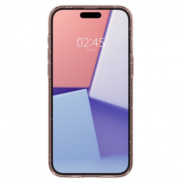 Spigen Liquid Crystal Glitter, rose quartz - iPhone 15 Pro