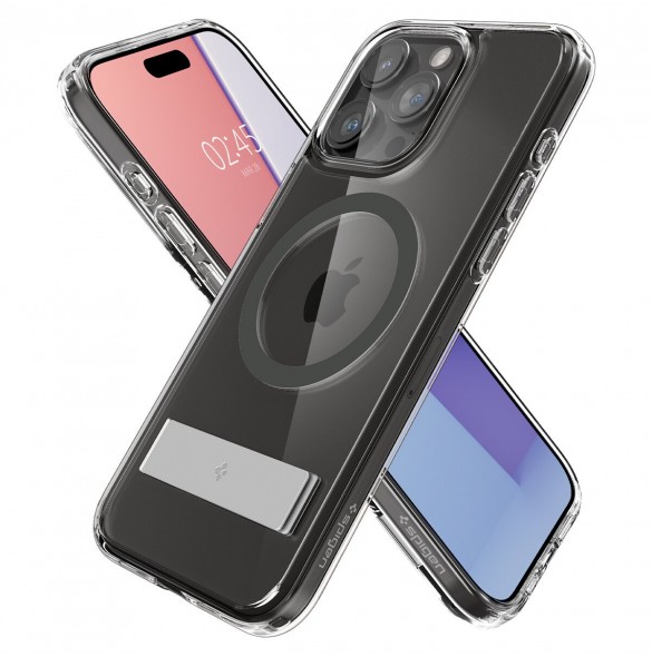 Spigen Ultra Hybrid S MagSafe, graphite - iPhone 15 Pro