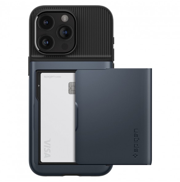Spigen Slim Armor CS case for iPhone 15 Pro - blue