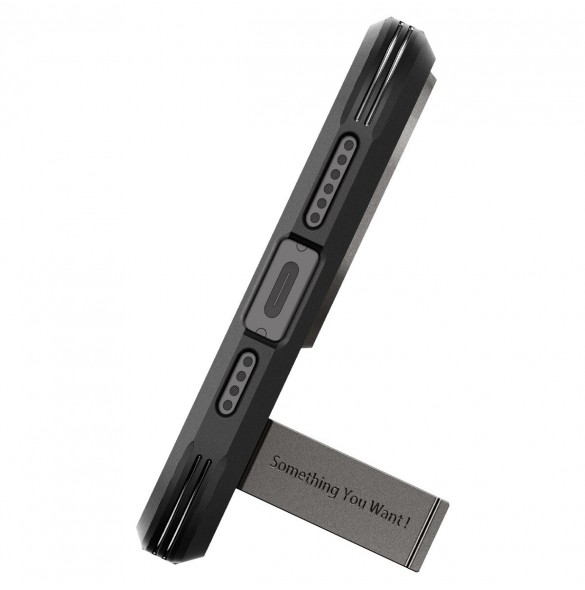 Spigen Tough Armor MagSafe, gunmetal - iPhone 15 Pro