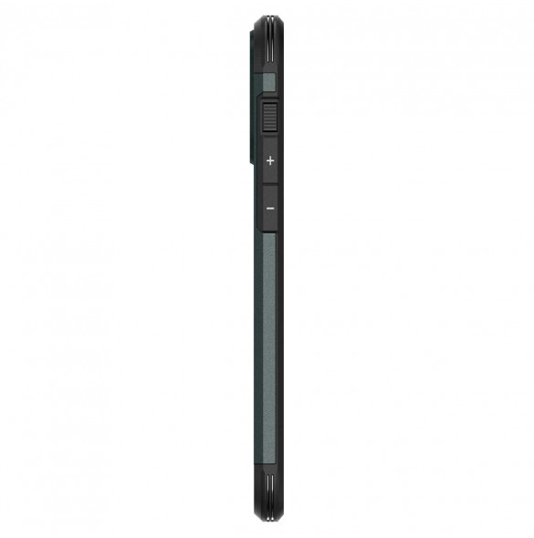 Spigen Tough Armor MagSafe case with stand for iPhone 15 Pro - green
