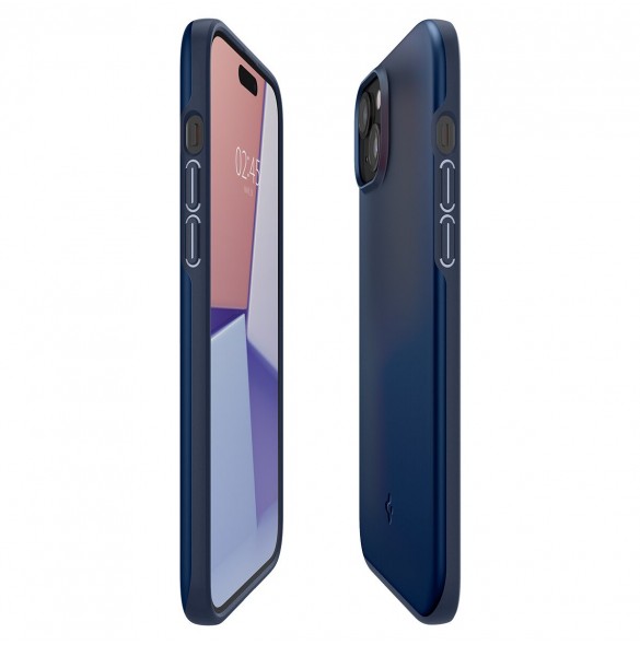 Spigen Thin Fit case for iPhone 15 - blue