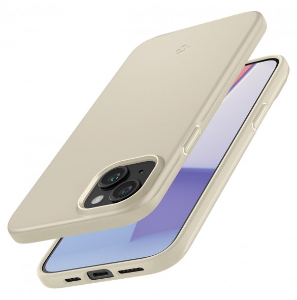Spigen Thin Fit case for iPhone 15 - beige
