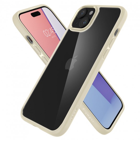 Spigen Ultra Hybrid case for iPhone 15 - beige