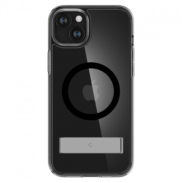 Spigen Ultra Hybrid S MagSafe case with stand for iPhone 15 - black