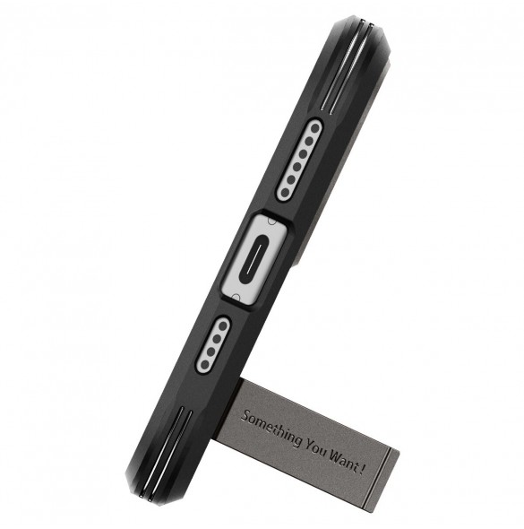 Spigen Tough Armor MagSafe case with stand for iPhone 15 - brown