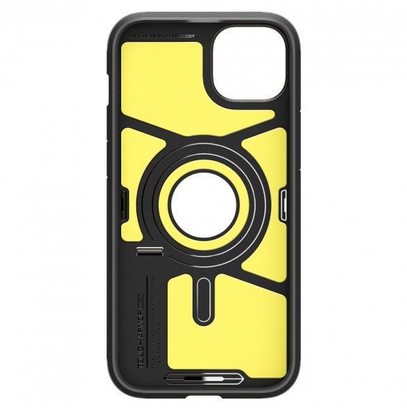 Spigen Tough Armor MagSafe case with stand for iPhone 15 - brown
