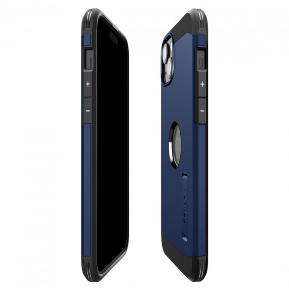 Spigen Tough Armor MagSafe, navy blue - iPhone 15