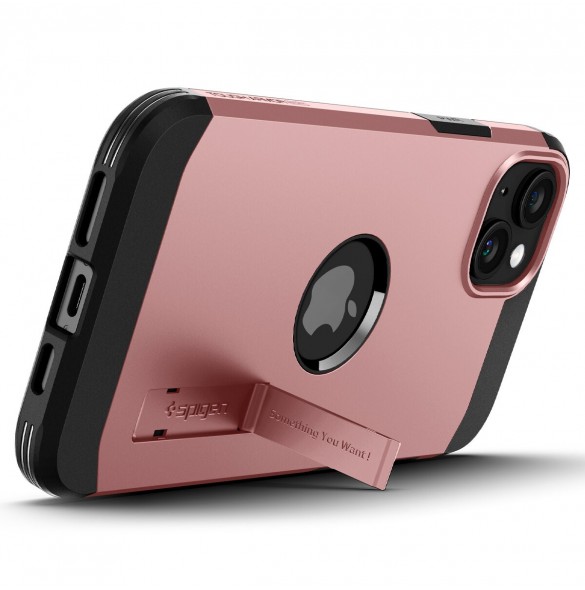 Spigen Tough Armor MagSafe, rose gold - iPhone 15