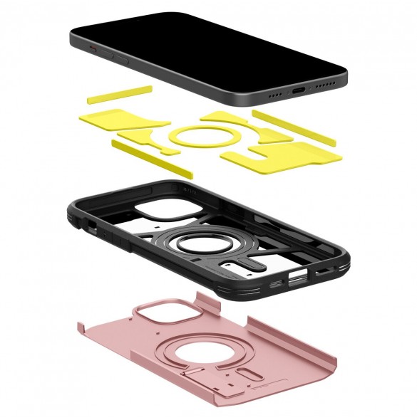 Spigen Tough Armor MagSafe, rose gold - iPhone 15
