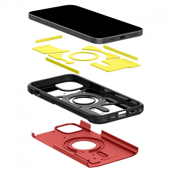 Spigen Tough Armor MagSafe, red - iPhone 15
