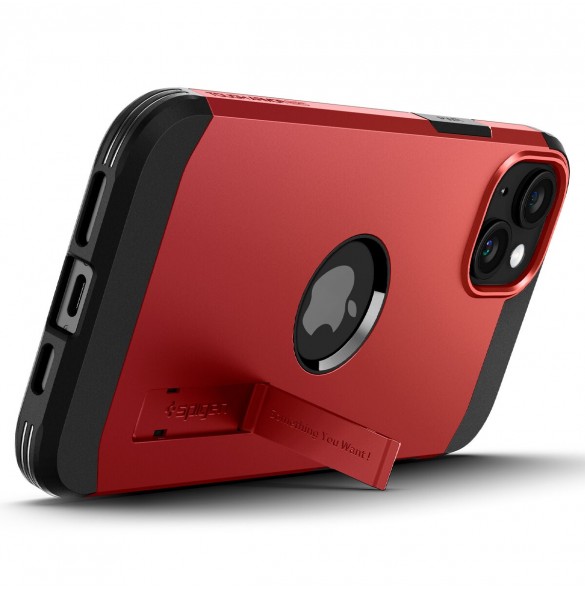 Spigen Tough Armor MagSafe, red - iPhone 15