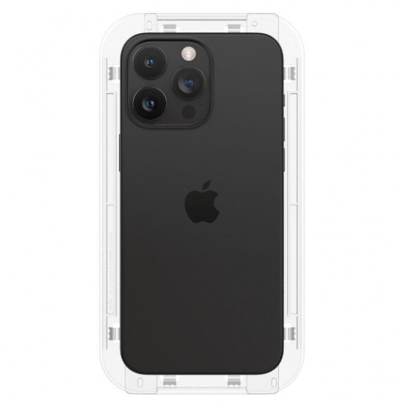 TEMPERED GLASS Spigen GLAS.TR "EZ FIT" FC IPHONE 15 PRO MAX BLACK