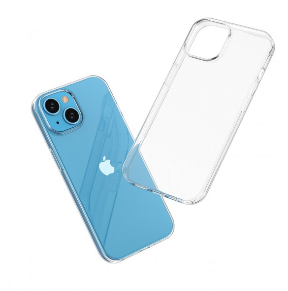 iPhone 15 case from the Ultra Clear series in transparent color