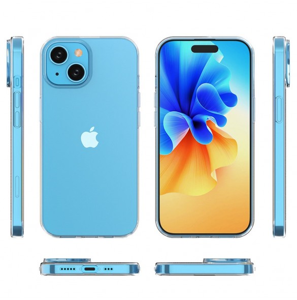 iPhone 15 case from the Ultra Clear series in transparent color