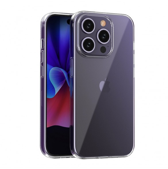 iPhone 15 Pro case from the Ultra Clear series in transparent color