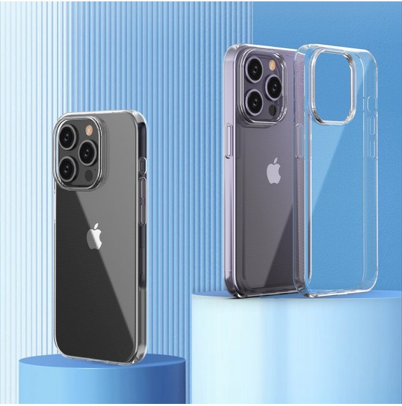 iPhone 15 Pro case from the Ultra Clear series in transparent color