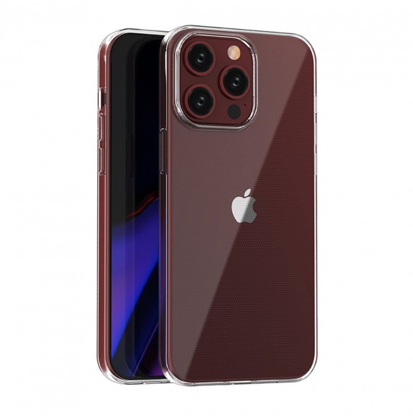 iPhone 15 Pro Max case from the Ultra Clear series in transparent color