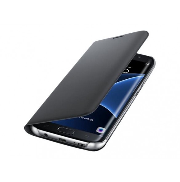 Samsung EF-WG935PBE Book Case Till Galaxy S7 Edge, Flip Wallet, Svart