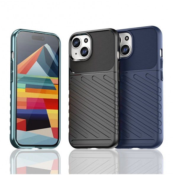 Armored iPhone 15 Thunder Case - black