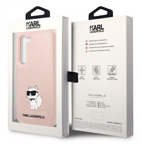 Karl Lagerfeld KLHCS23SSNCHBCP S23 S911 hårdfodral rosa/rosa Silikonchoupette