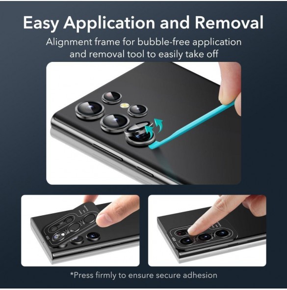 CAMERA COVER ESR CAMERA PROTECTOR GALAXY S23 ULTRA SVART
