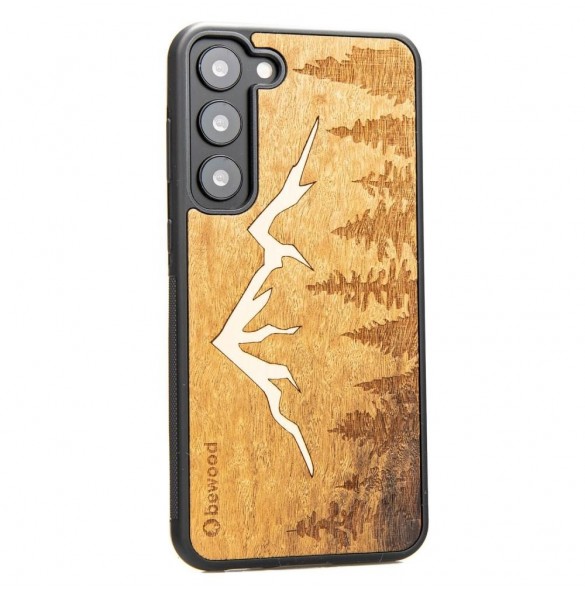 Träfodral till Samsung Galaxy S23 Plus Bewood Mountains Imbuia