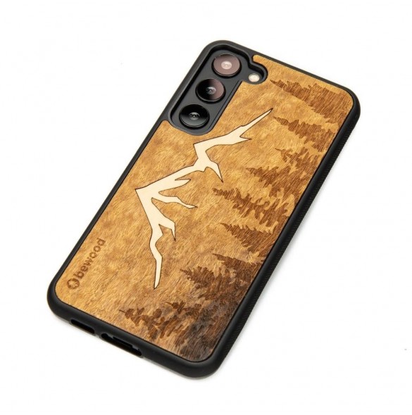 Träfodral till Samsung Galaxy S23 Plus Bewood Mountains Imbuia