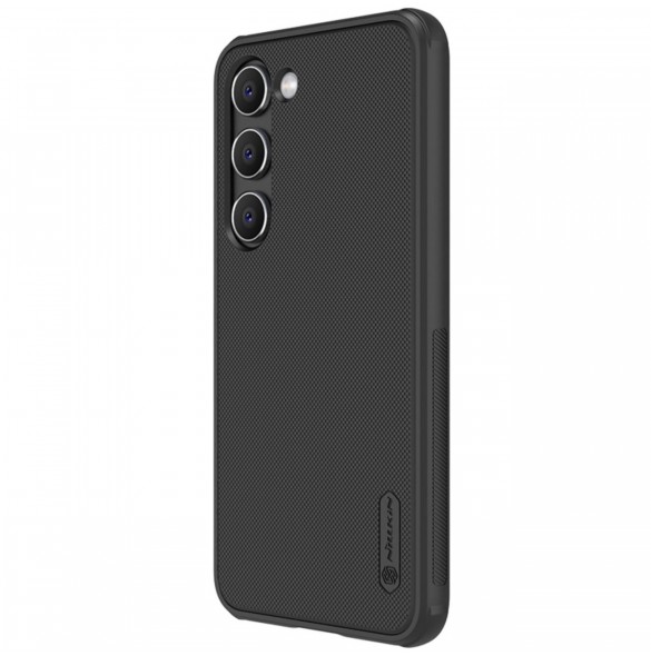 Nillkin Super Frosted Shield Pro fodral till Samsung Galaxy S23+ pansarfodral + telefonställ svart