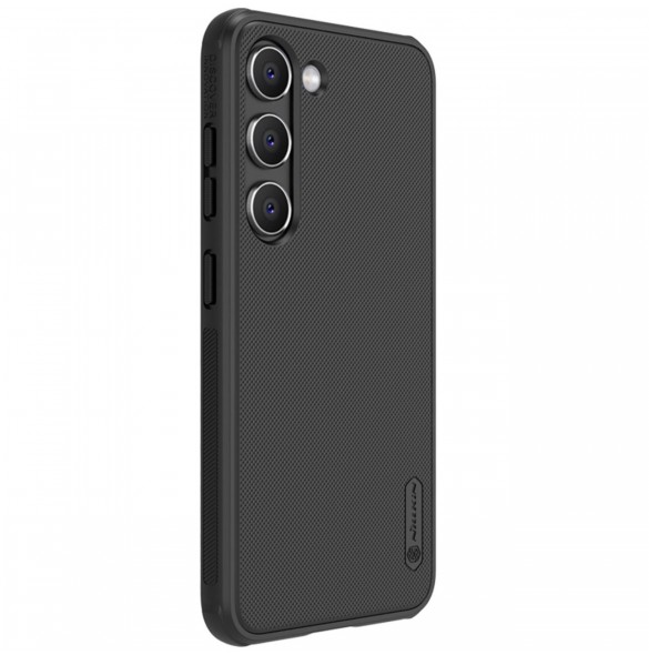 Nillkin Super Frosted Shield Pro fodral till Samsung Galaxy S23+ pansarfodral + telefonställ svart