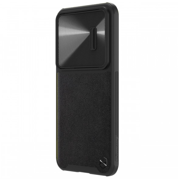 Nillkin CamShield Läder S-fodral till Samsung Galaxy S23+ skal med kamerafodral svart