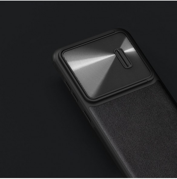 Nillkin CamShield Läder S-fodral till Samsung Galaxy S23+ skal med kamerafodral svart