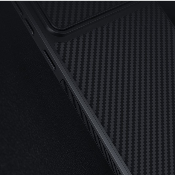Nillkin Synthetic Fiber S Fodral för Samsung Galaxy S23+ skal kamerafodral svart