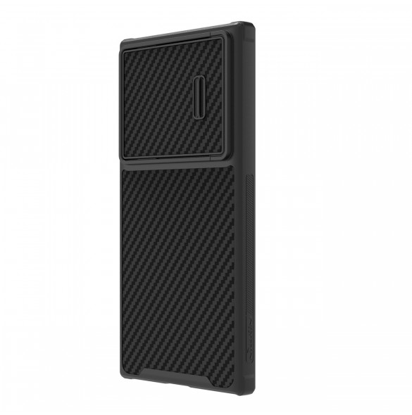Nillkin Synthetic Fiber S Fodral till Samsung Galaxy S23 Ultra skal kamerafodral svart