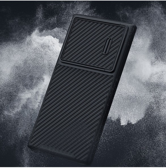 Nillkin Synthetic Fiber S Fodral till Samsung Galaxy S23 Ultra skal kamerafodral svart