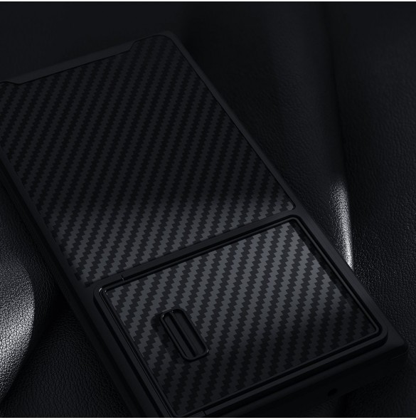 Nillkin Synthetic Fiber S Fodral till Samsung Galaxy S23 Ultra skal kamerafodral svart