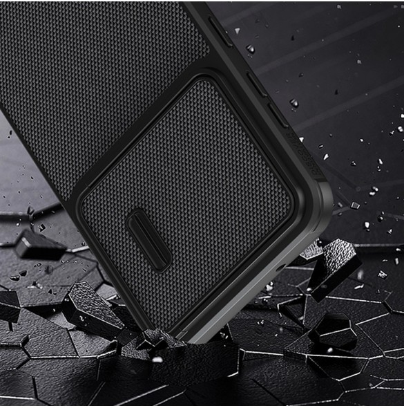 Nillkin Textured S Fodral för Samsung Galaxy S23+ pansarskal med kamerafodral svart