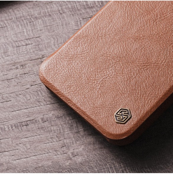 Nillkin Qin Leather Pro Fodral till Samsung Galaxy S23+ flip-fodral kamerafodral svart