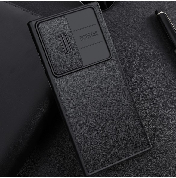 Nillkin Qin Leather Pro Case Samsung Galaxy S23+ Flip Cover Kamerafodral grön