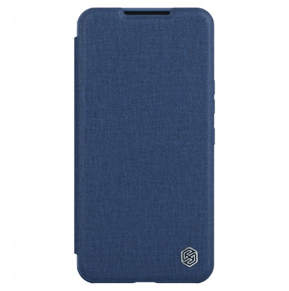 Nillkin Qin Cloth Pro-fodral för Samsung Galaxy S23+ Flip Cover kamerafodral blå