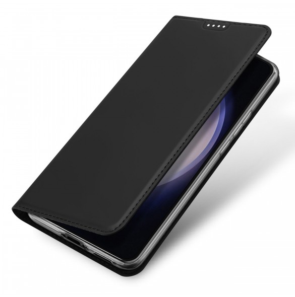 Plånboksfodral med ställ för Samsung Galaxy S23 FE Dux Ducis Skin Pro - svart