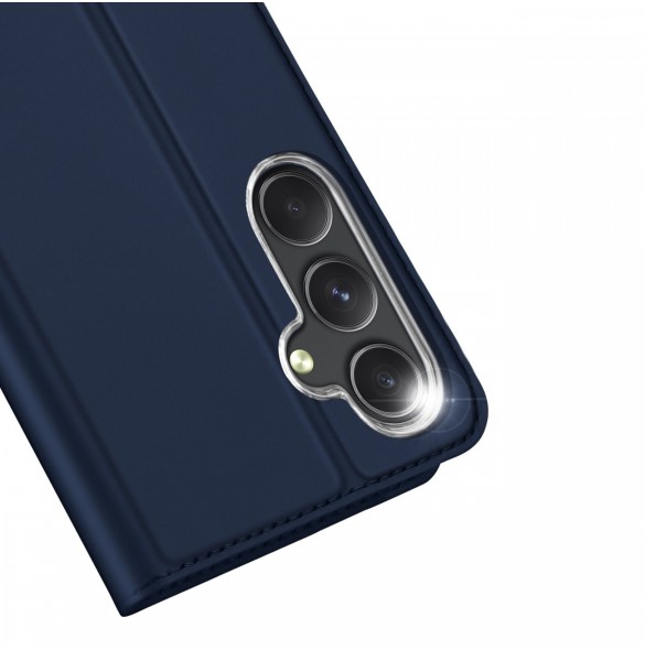 Plånboksfodral med ställ för Samsung Galaxy S23 FE Dux Ducis Skin Pro - blå