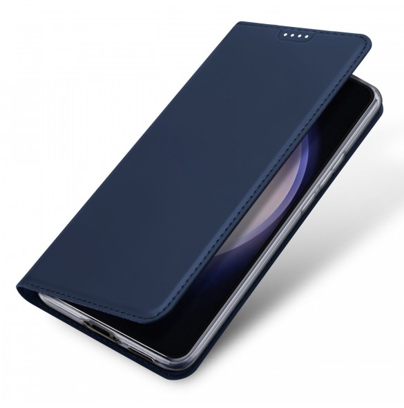 Plånboksfodral med ställ för Samsung Galaxy S23 FE Dux Ducis Skin Pro - blå