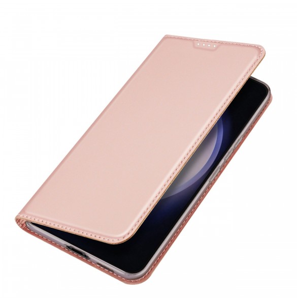 Plånboksfodral med ställ för Samsung Galaxy S23 FE Dux Ducis Skin Pro - rosa
