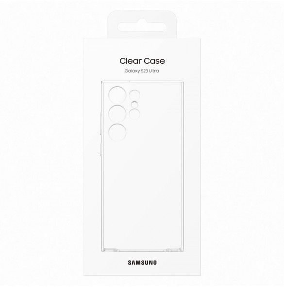 Samsung Clear Cover Fodral för Samsung Galaxy S23 Ultra Gel Fodral Transparent (EF-QS918CTEGWW)